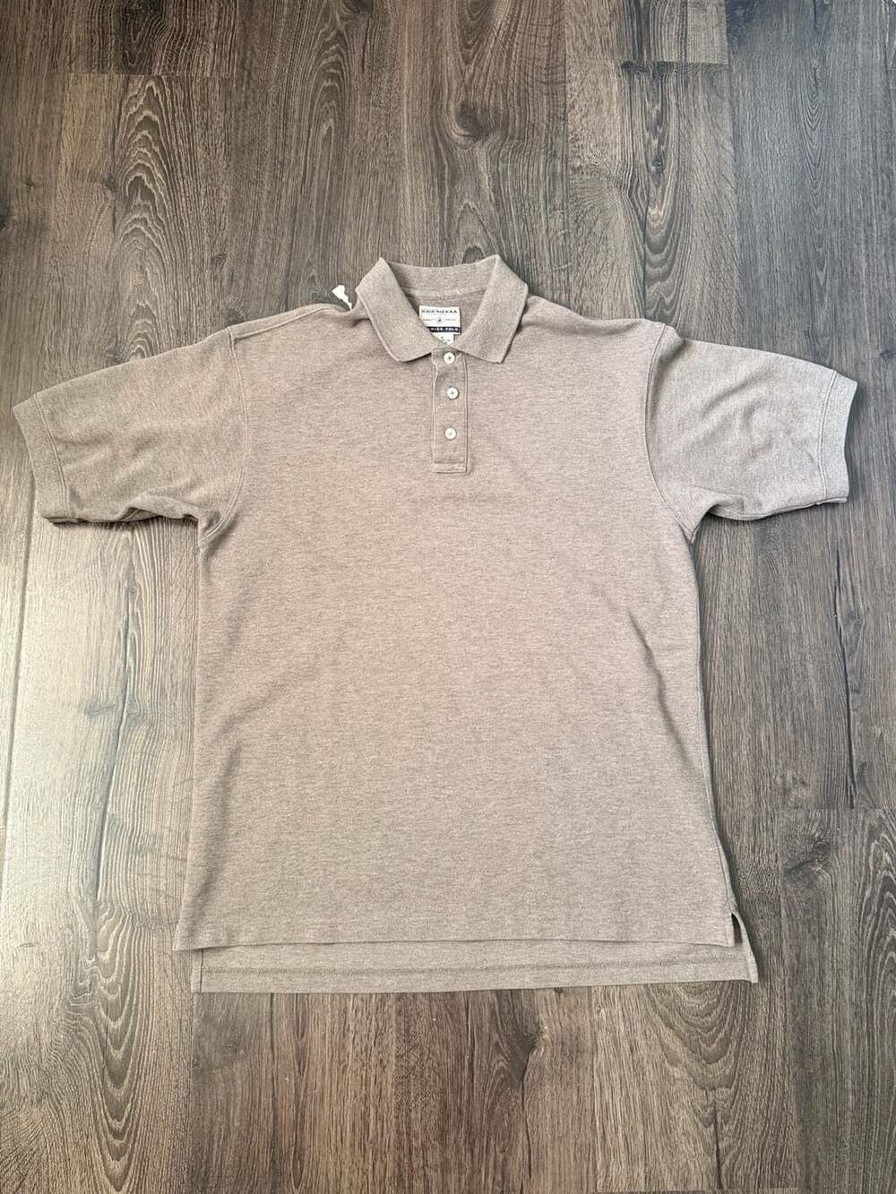 Vintage High Sierra Premier Polo Shirt Beige Taupe